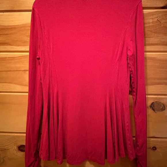 Carmen Marc Valvo Red Relaxed Blouse size M - Picture 5 of 7
